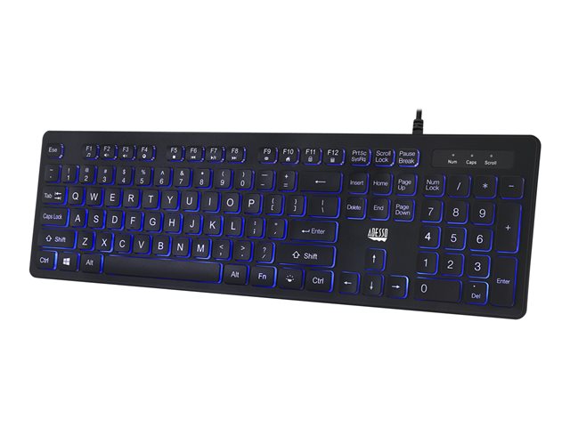 Adesso Akb-138EBゲーミングイルミネーションキーボード送料無料 Gaming Illuminated Keyboard - Adesso